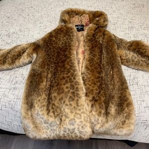 Spritihood hooded faux fur coat